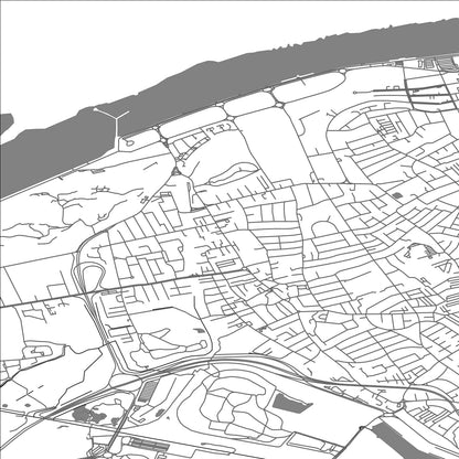 ROAD MAP OF WALLASEY, UNITED KINGDOM BY MAPBAKES