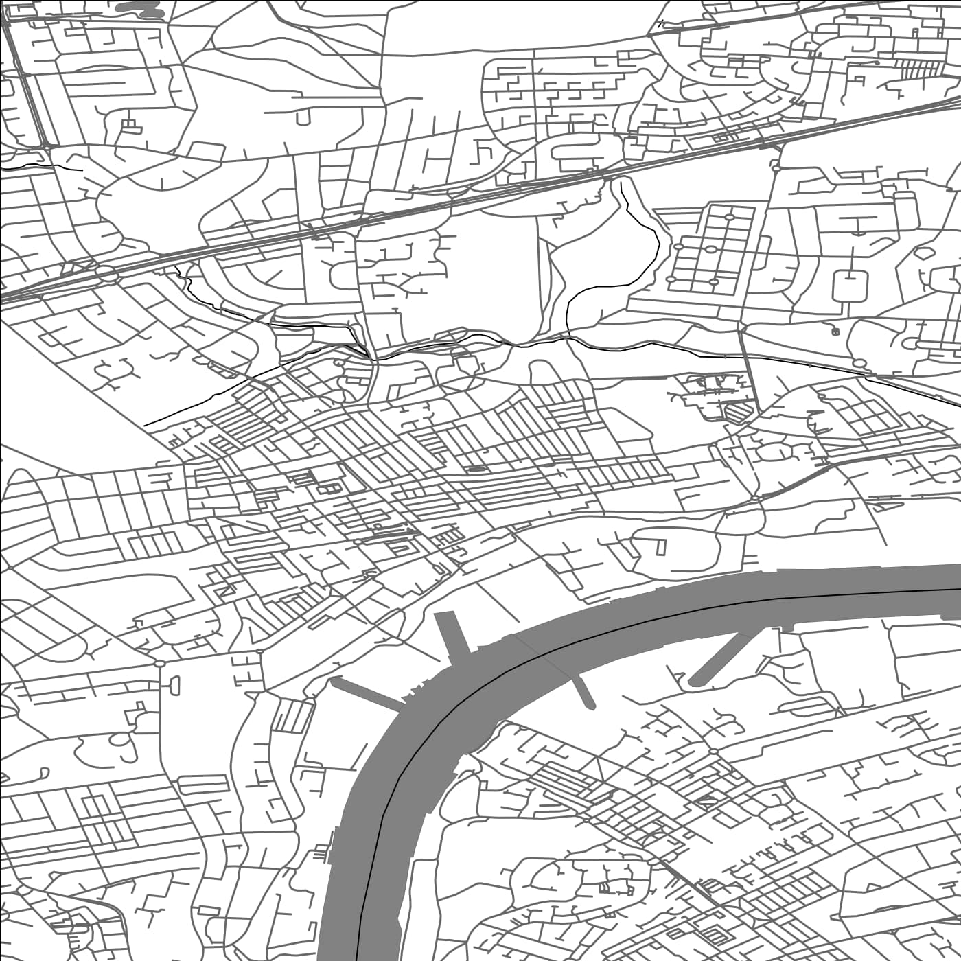 ROAD MAP OF WALLSEND, UNITED KINGDOM BY MAPBAKES