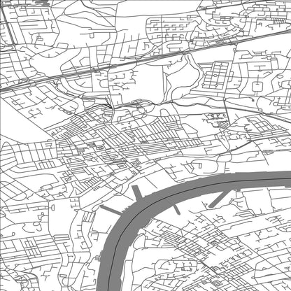 ROAD MAP OF WALLSEND, UNITED KINGDOM BY MAPBAKES