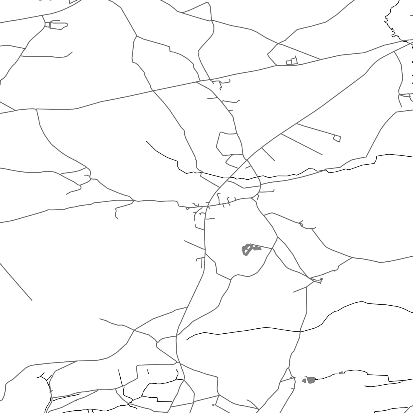 ROAD MAP OF WANSTROW, UNITED KINGDOM BY MAPBAKES