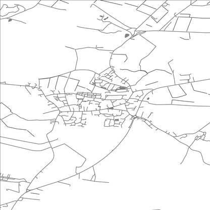 ROAD MAP OF WARBOYS, UNITED KINGDOM BY MAPBAKES