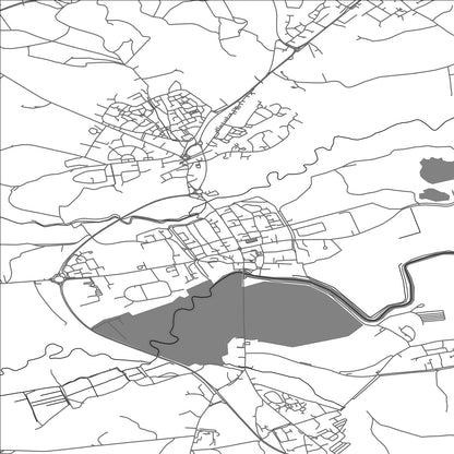 ROAD MAP OF WAREHAM TOWN, UNITED KINGDOM BY MAPBAKES