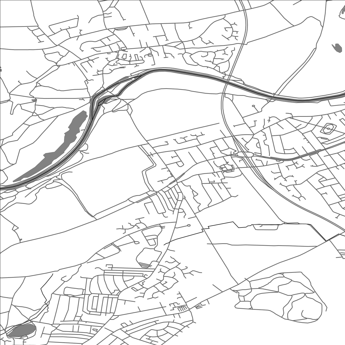 ROAD MAP OF WARMSWORTH, UNITED KINGDOM BY MAPBAKES