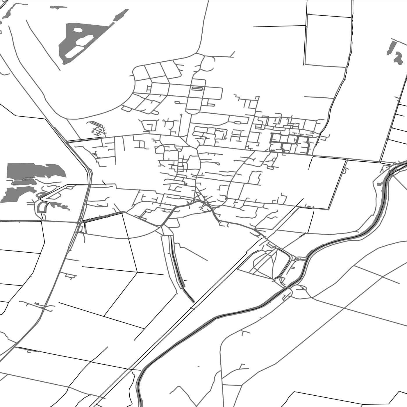 ROAD MAP OF WATERBEACH, UNITED KINGDOM BY MAPBAKES