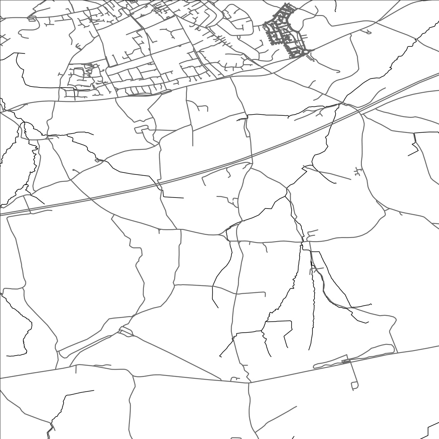 ROAD MAP OF WELLINGTON, UNITED KINGDOM BY MAPBAKES