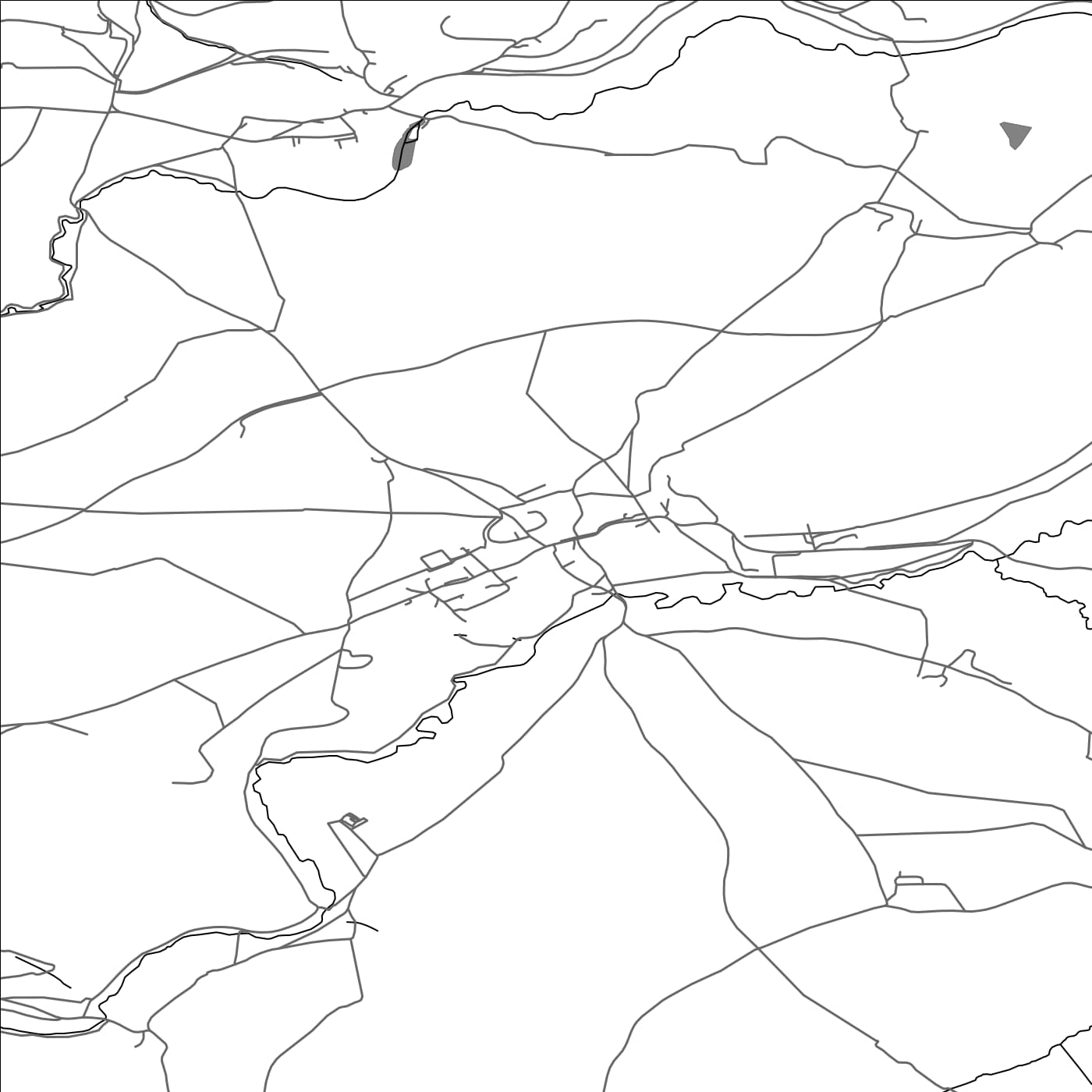 ROAD MAP OF WELLOW, UNITED KINGDOM BY MAPBAKES