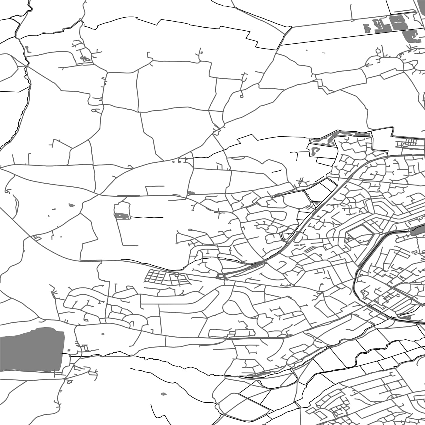 ROAD MAP OF WEMBDON, UNITED KINGDOM BY MAPBAKES