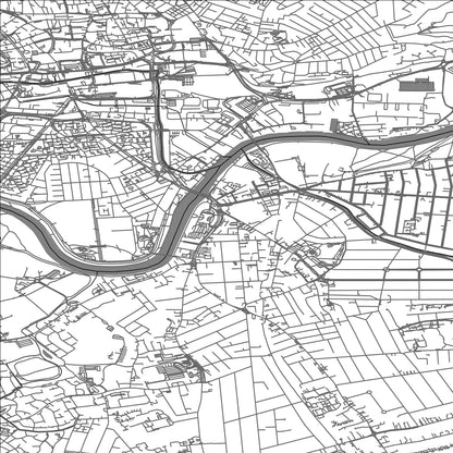 ROAD MAP OF WEST BRIDGFORD, UNITED KINGDOM BY MAPBAKES