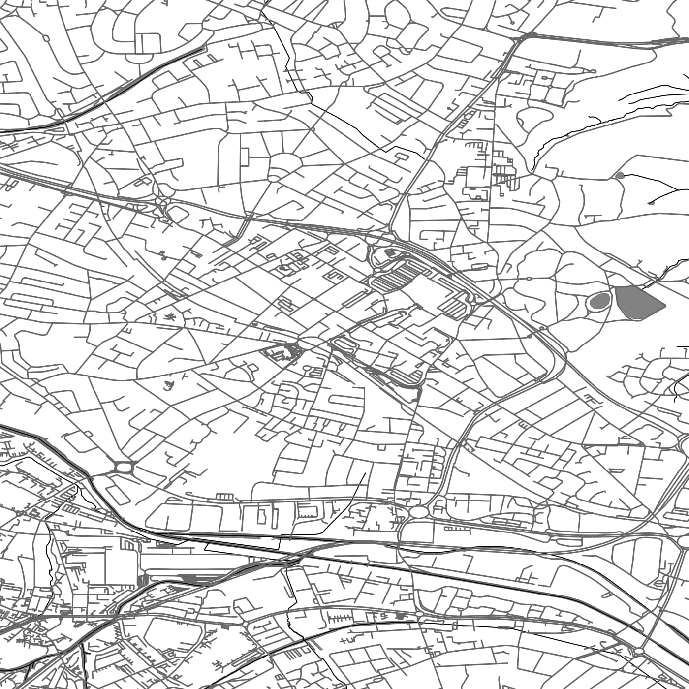 ROAD MAP OF WEST BROMWICH, UNITED KINGDOM BY MAPBAKES