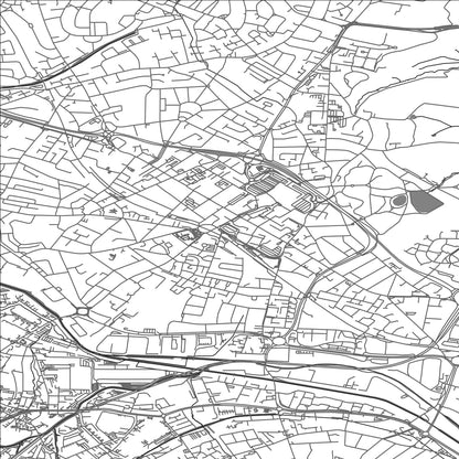 ROAD MAP OF WEST BROMWICH, UNITED KINGDOM BY MAPBAKES