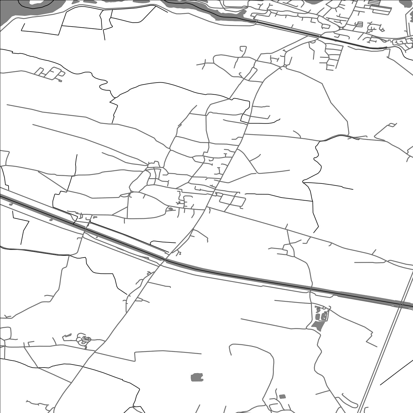 ROAD MAP OF WEST HUNTSPILL, UNITED KINGDOM BY MAPBAKES