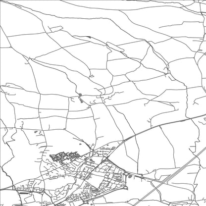 ROAD MAP OF WEST MONKTON, UNITED KINGDOM BY MAPBAKES