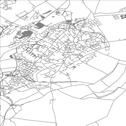 ROAD MAP OF WESTBURY, UNITED KINGDOM BY MAPBAKES