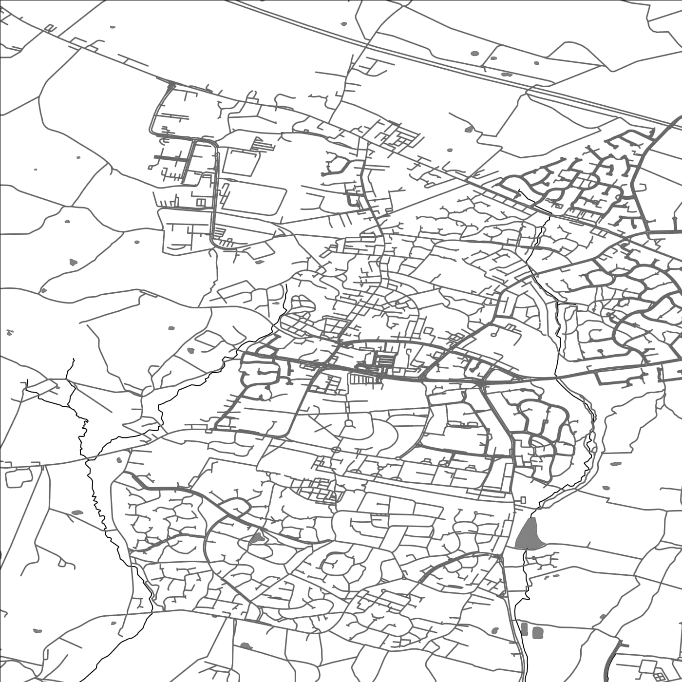 ROAD MAP OF WESTHOUGHTON, UNITED KINGDOM BY MAPBAKES