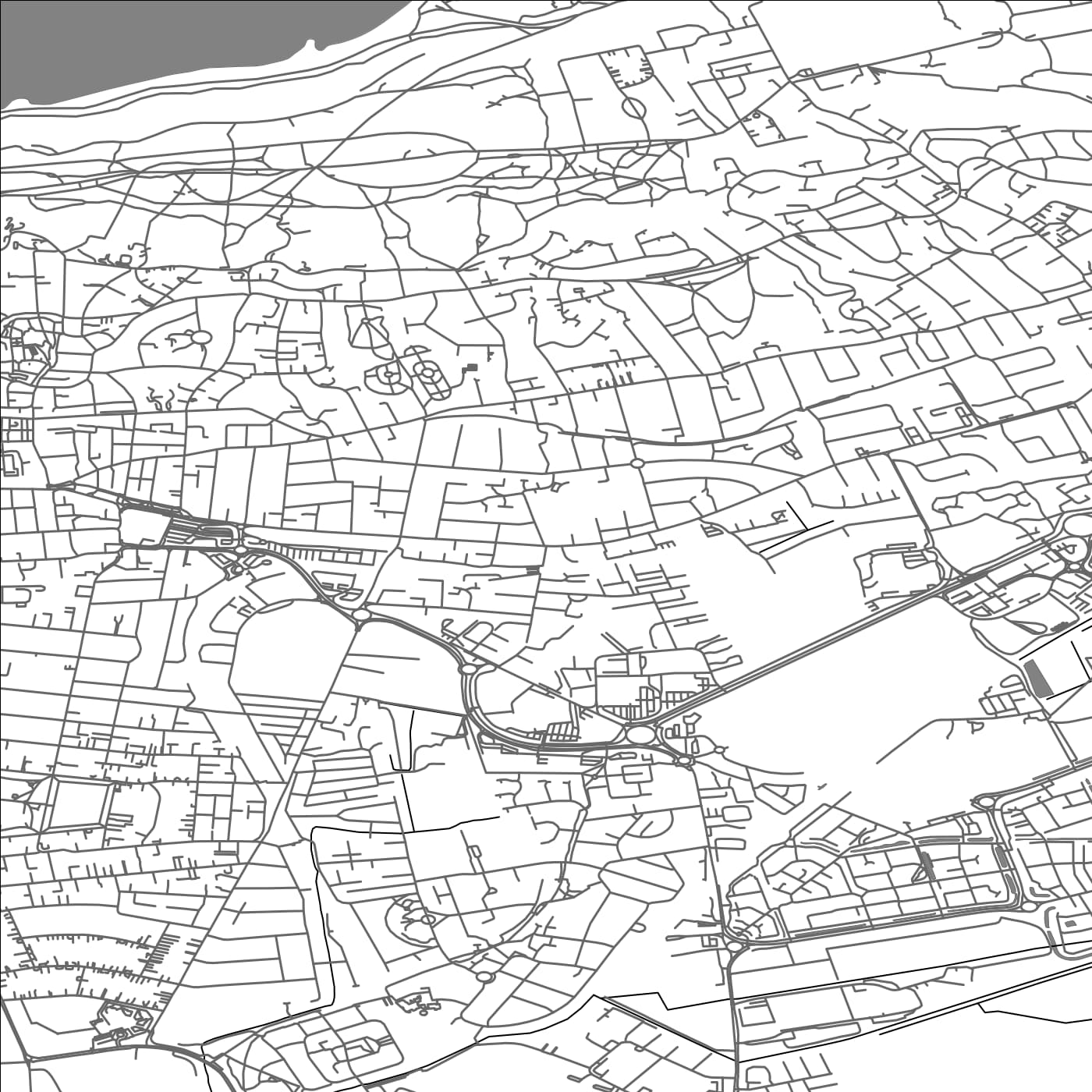 ROAD MAP OF WESTON-SUPER-MARE, UNITED KINGDOM BY MAPBAKES