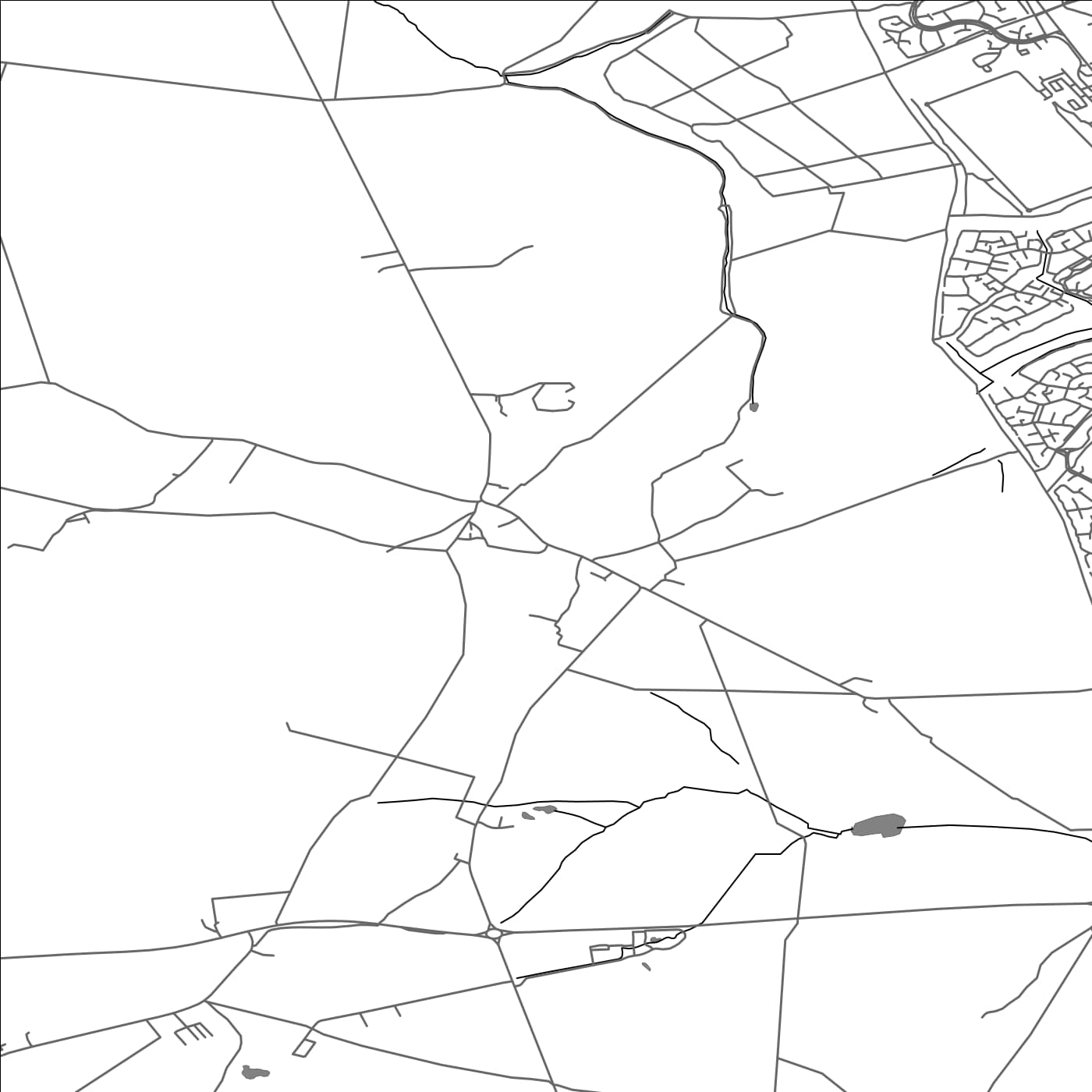 ROAD MAP OF WHADDON, UNITED KINGDOM BY MAPBAKES