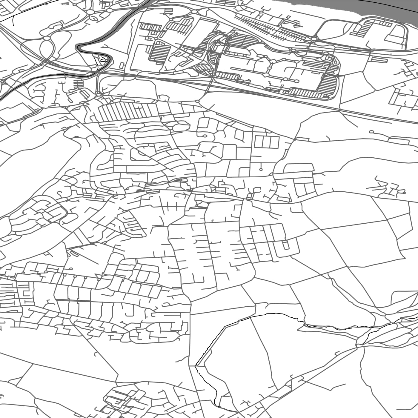 ROAD MAP OF WHICKHAM, UNITED KINGDOM BY MAPBAKES