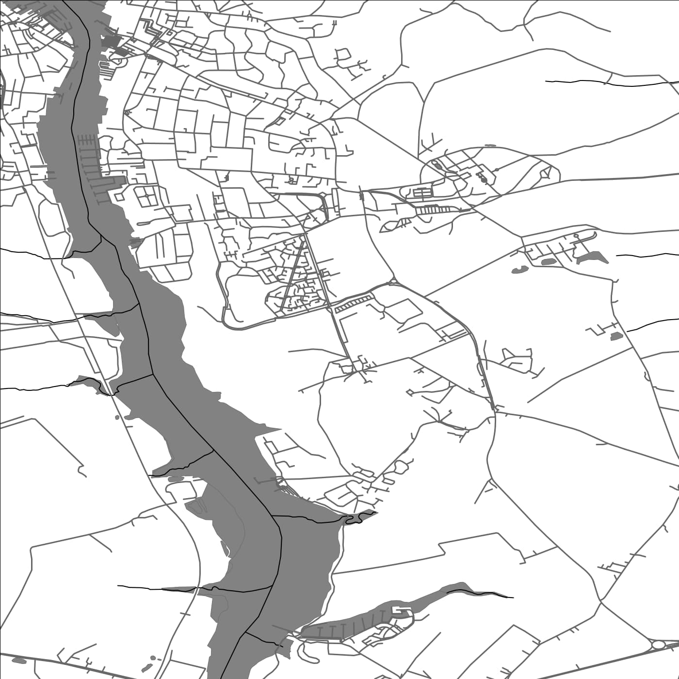 ROAD MAP OF WHIPPINGHAM, UNITED KINGDOM BY MAPBAKES