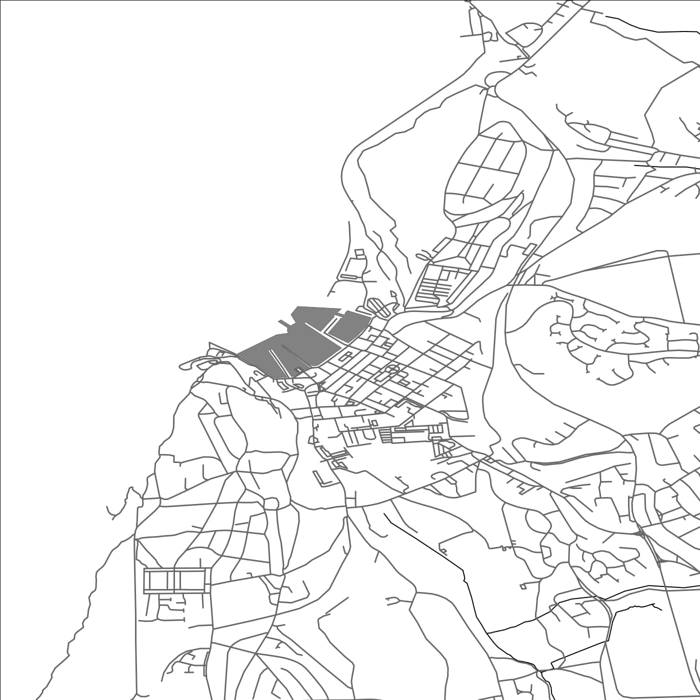 ROAD MAP OF WHITEHAVEN, UNITED KINGDOM BY MAPBAKES