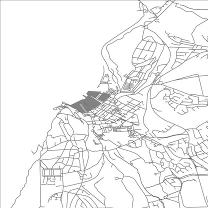 ROAD MAP OF WHITEHAVEN, UNITED KINGDOM BY MAPBAKES