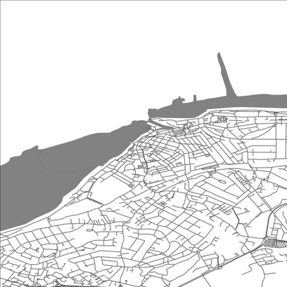 ROAD MAP OF WHITSTABLE, UNITED KINGDOM BY MAPBAKES