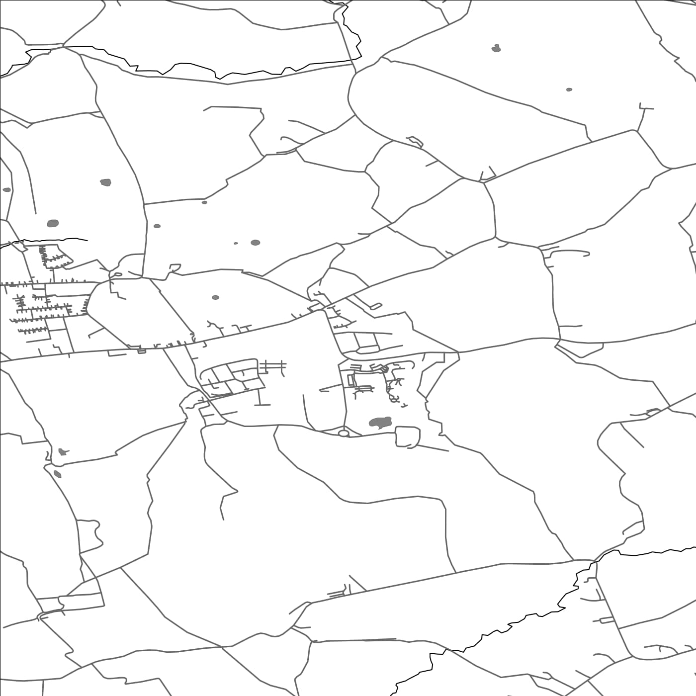 ROAD MAP OF WHITTINGHAM, UNITED KINGDOM BY MAPBAKES