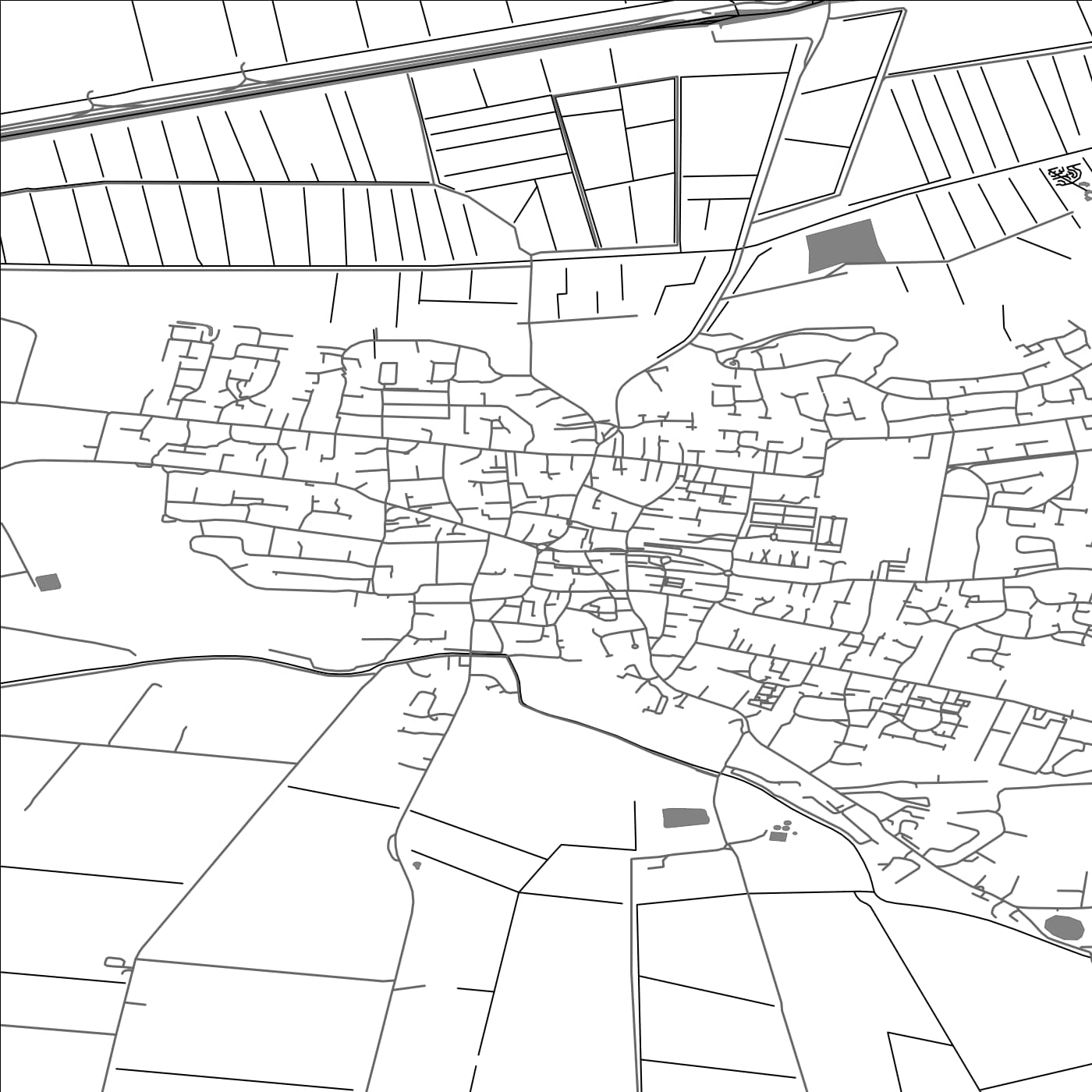 ROAD MAP OF WHITTLESEY, UNITED KINGDOM BY MAPBAKES