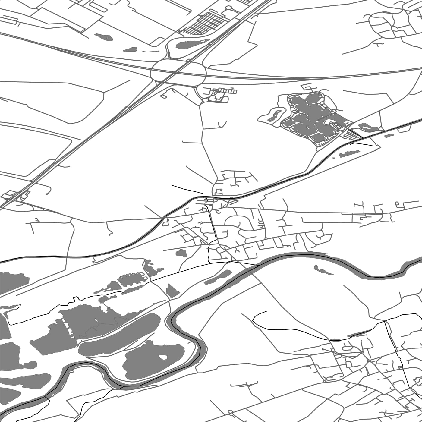 ROAD MAP OF WILLINGTON, UNITED KINGDOM BY MAPBAKES