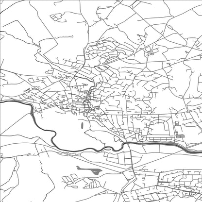 ROAD MAP OF WIMBORNE MINSTER, UNITED KINGDOM BY MAPBAKES