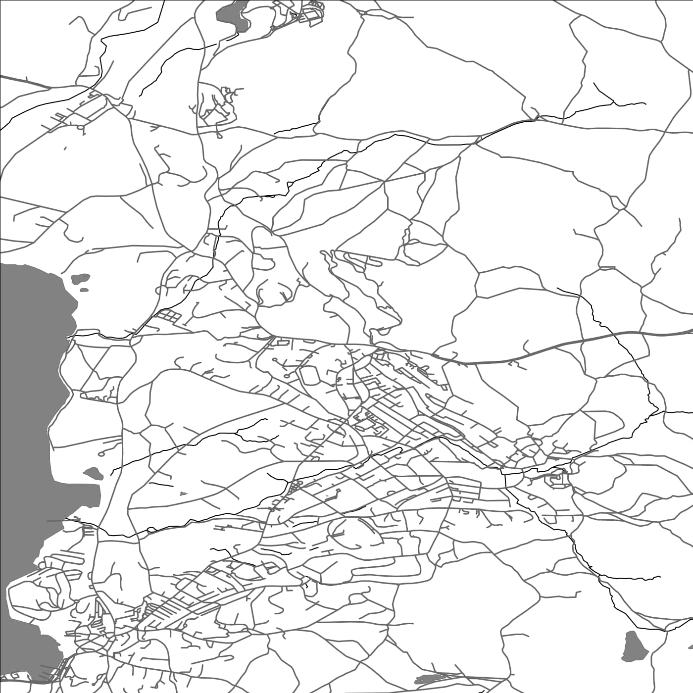 ROAD MAP OF WINDERMERE, UNITED KINGDOM BY MAPBAKES