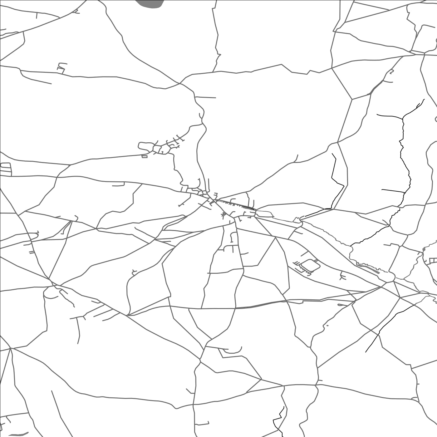 ROAD MAP OF WINFORD, UNITED KINGDOM BY MAPBAKES