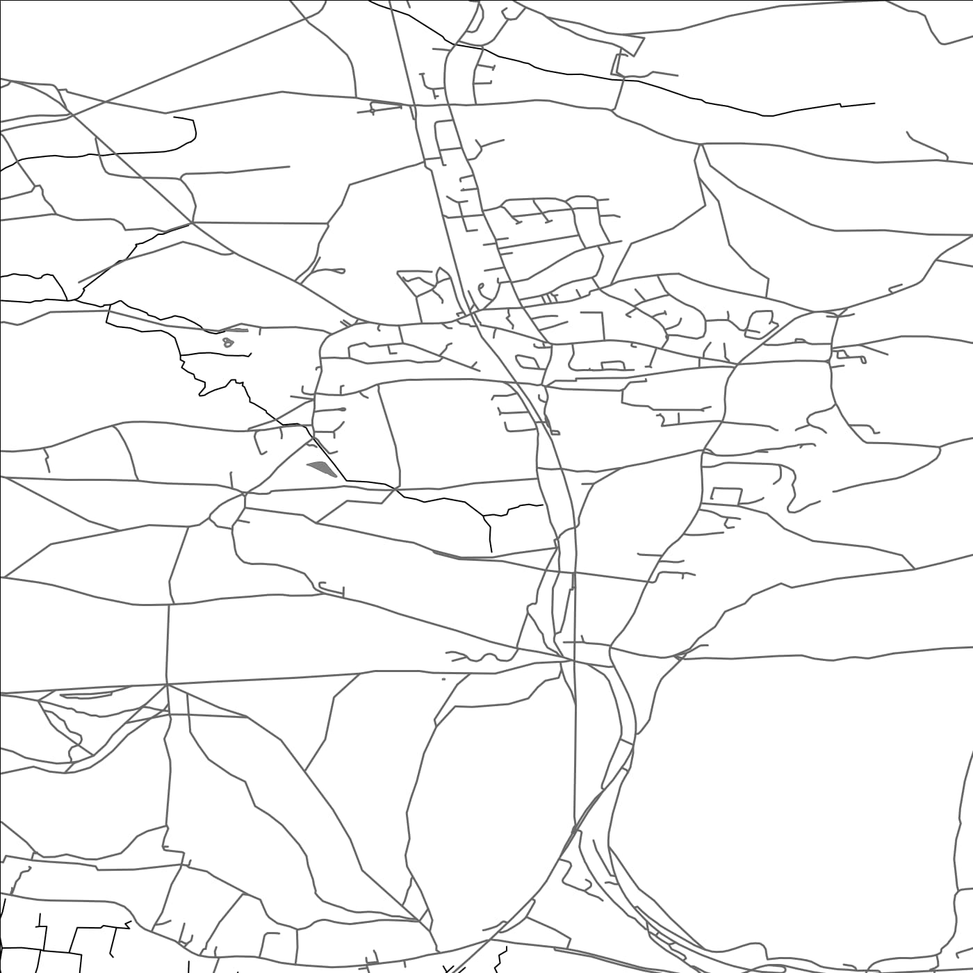 ROAD MAP OF WINSCOMBE AND SANDFORD, UNITED KINGDOM BY MAPBAKES