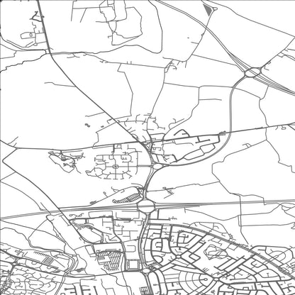 ROAD MAP OF WINWICK, UNITED KINGDOM BY MAPBAKES