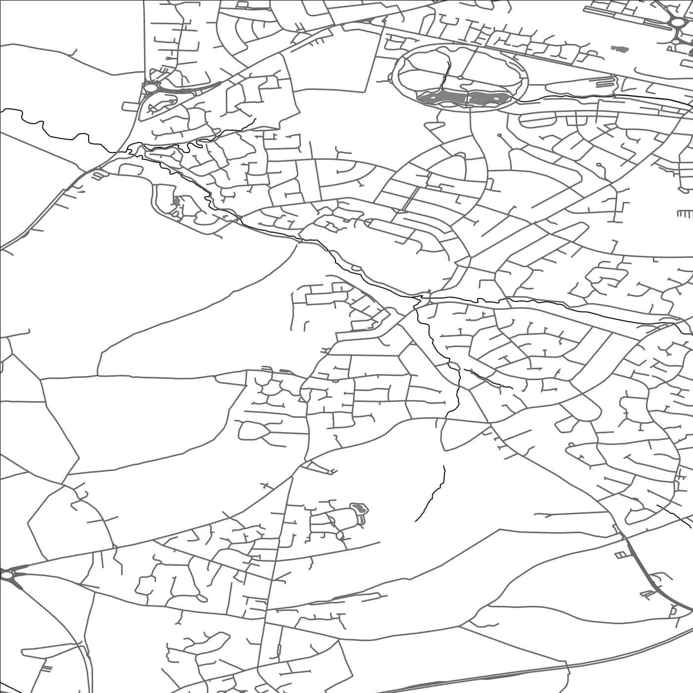 ROAD MAP OF WISTASTON, UNITED KINGDOM BY MAPBAKES