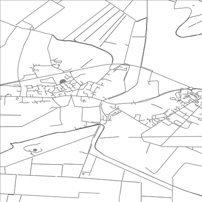 ROAD MAP OF WITCHFORD, UNITED KINGDOM BY MAPBAKES