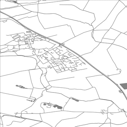 ROAD MAP OF WITTERING, UNITED KINGDOM BY MAPBAKES