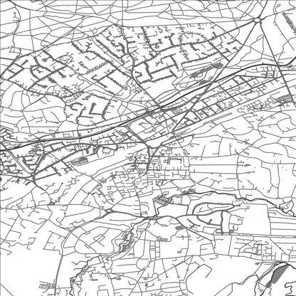 ROAD MAP OF WOKING, UNITED KINGDOM BY MAPBAKES