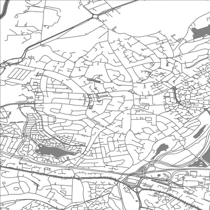 ROAD MAP OF WOODLEY, UNITED KINGDOM BY MAPBAKES