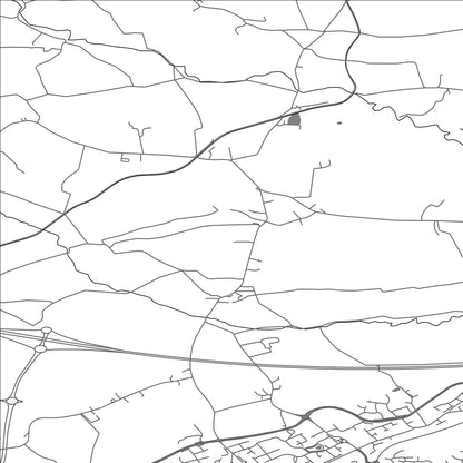 ROAD MAP OF WOODPLUMPTON, UNITED KINGDOM BY MAPBAKES