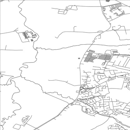 ROAD MAP OF WOOLSTANWOOD, UNITED KINGDOM BY MAPBAKES