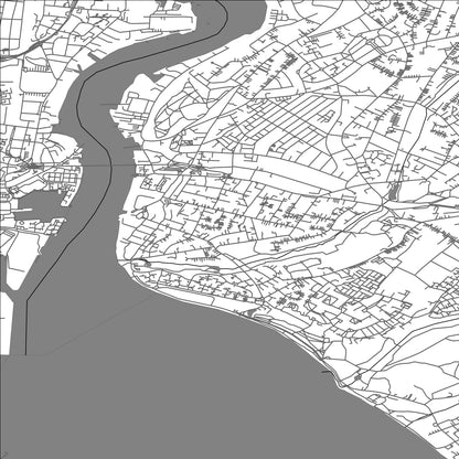 ROAD MAP OF WOOLSTON, UNITED KINGDOM BY MAPBAKES