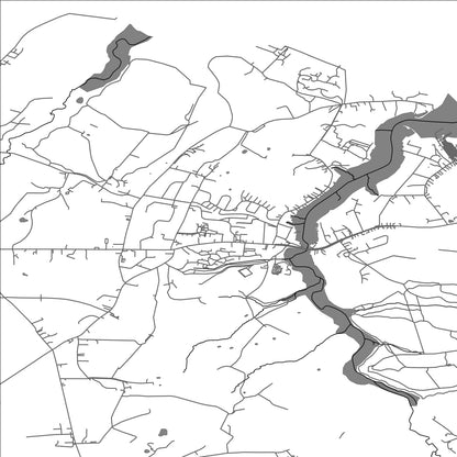 ROAD MAP OF WOOTTON BRIDGE, UNITED KINGDOM BY MAPBAKES