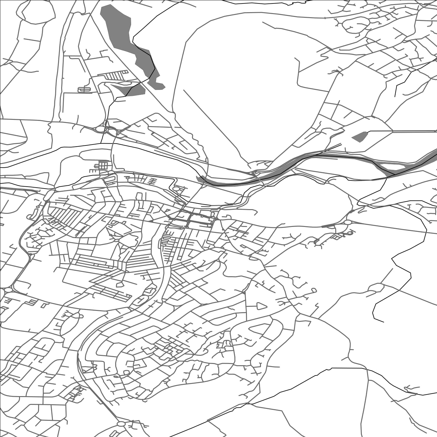 ROAD MAP OF WORKINGTON, UNITED KINGDOM BY MAPBAKES