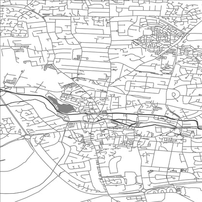 ROAD MAP OF WORKSOP, UNITED KINGDOM BY MAPBAKES