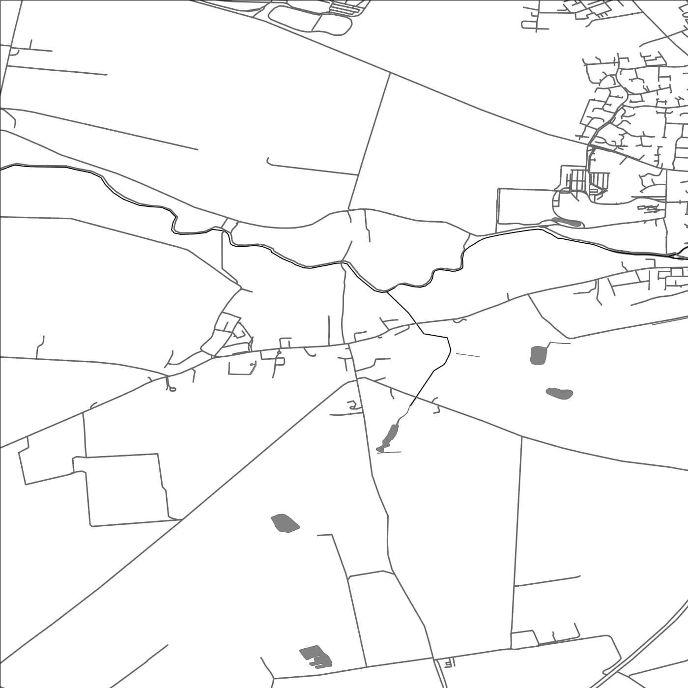 ROAD MAP OF WORLINGTON, UNITED KINGDOM BY MAPBAKES