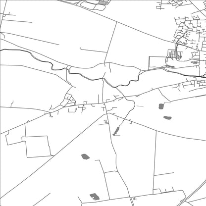 ROAD MAP OF WORLINGTON, UNITED KINGDOM BY MAPBAKES