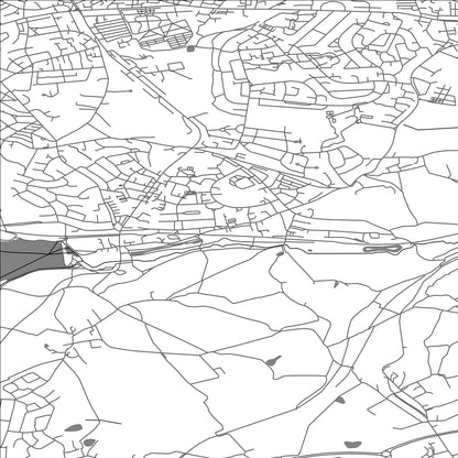 ROAD MAP OF WORSBROUGH, UNITED KINGDOM BY MAPBAKES