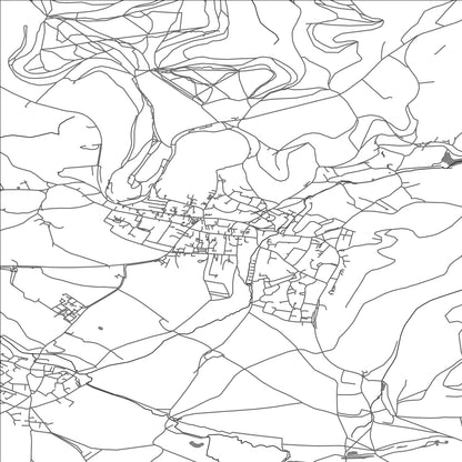 ROAD MAP OF WOTTON-UNDER-EDGE, UNITED KINGDOM BY MAPBAKES