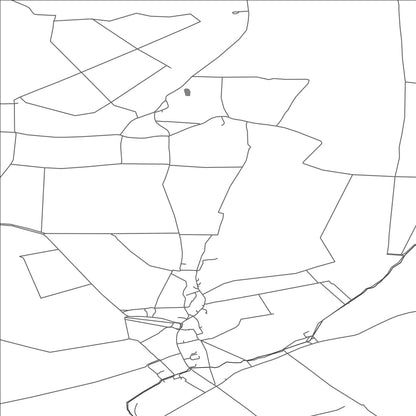 ROAD MAP OF WRESTLINGWORTH AND COCKAYNE HATLEY, UNITED KINGDOM BY MAPBAKES