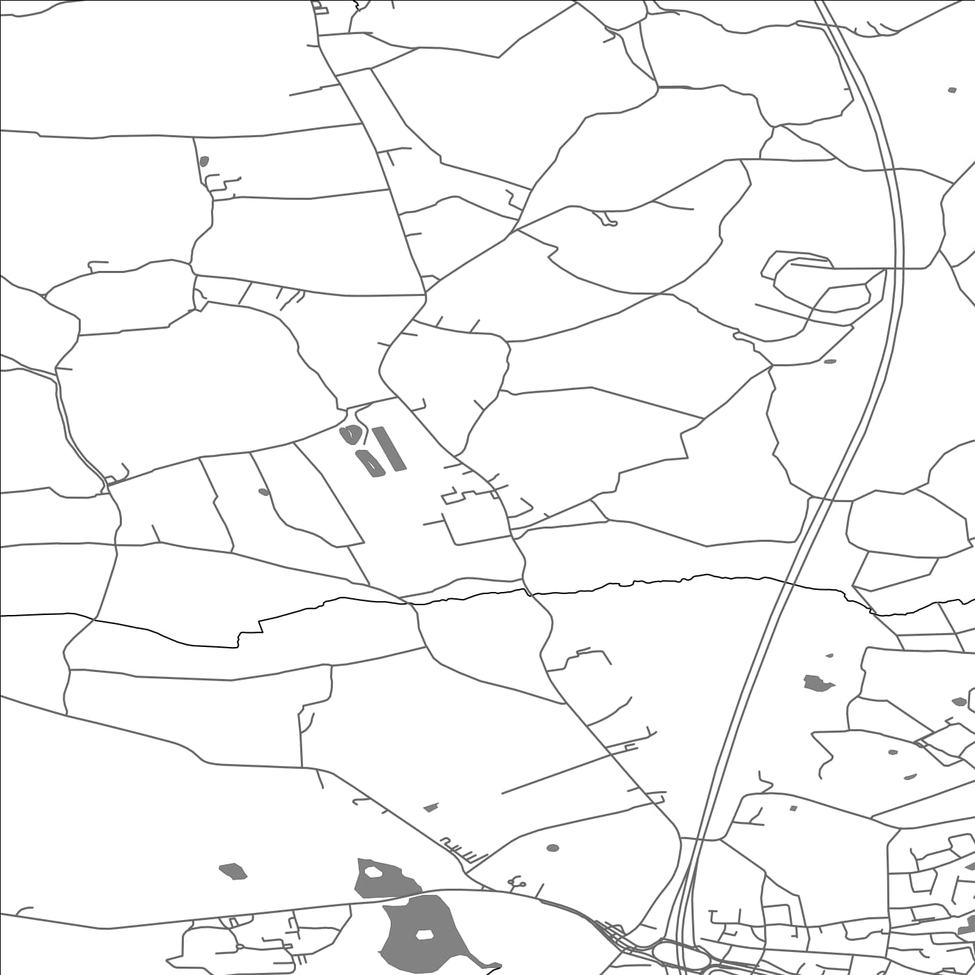 ROAD MAP OF WRIGHTINGTON, UNITED KINGDOM BY MAPBAKES